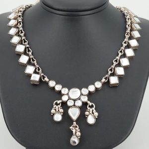 Amrapali Sterling Silver Glass Necklace